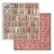 Stamperia Backgrounds Double-Sided Paper Pad 12"X12" 10/Pkg-Vintage Library, 10 Designs/1 Each